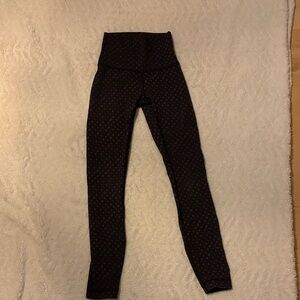 lululemon athletica Black Patterned Leggings